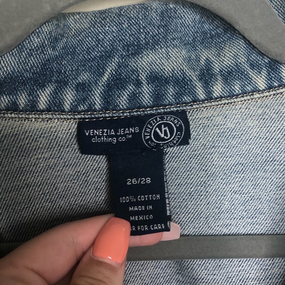 Hand Painted “This Is Not LV” Denim Jean Jacket - Picture 7 of 7